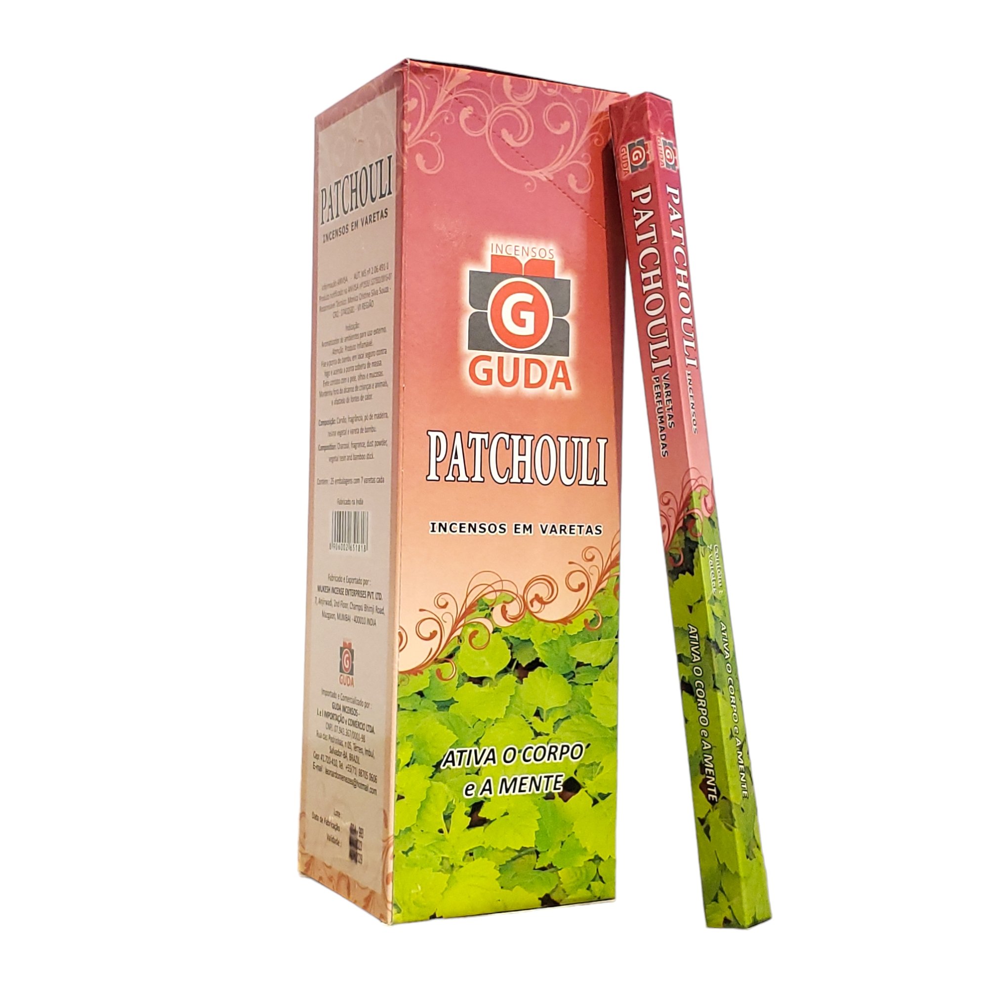 R A Artesanato Cod Box C Incensos Guda Patchouli